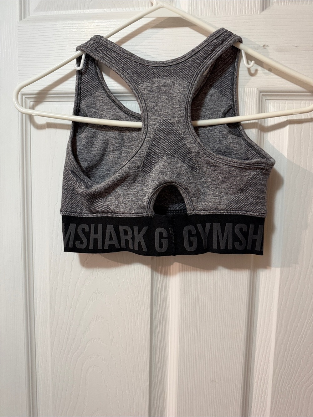 Gymshark Grey Seamless Racerback Crop Top - Picture 2 of 2